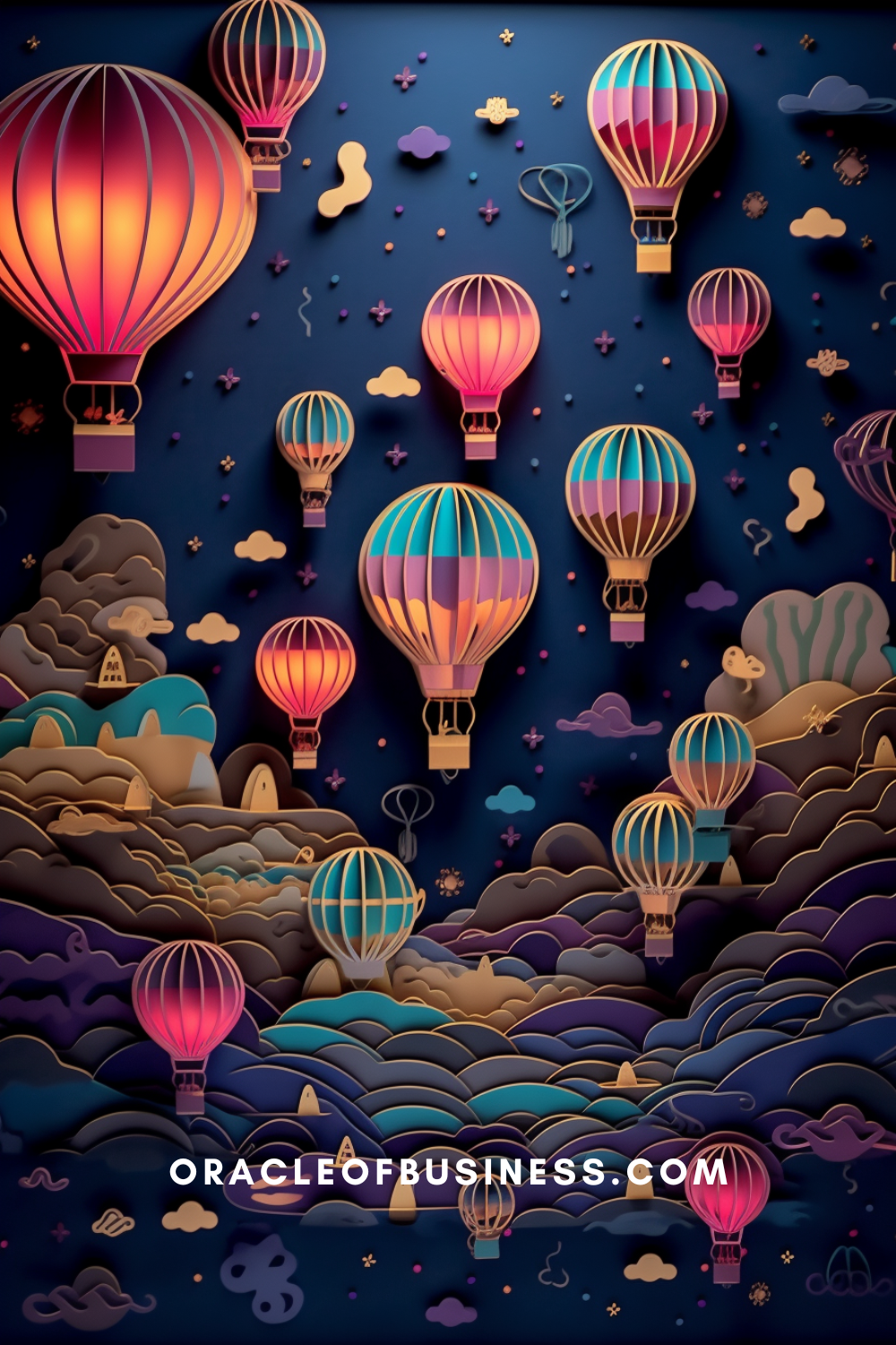 Oracle of Business: Business Advice for Small Business Owners Hot air balloons in the sky with the words oracle business. Oracle of Business: Business Advice for Small Business Owners Hot air balloons in the sky with the words oracle business.