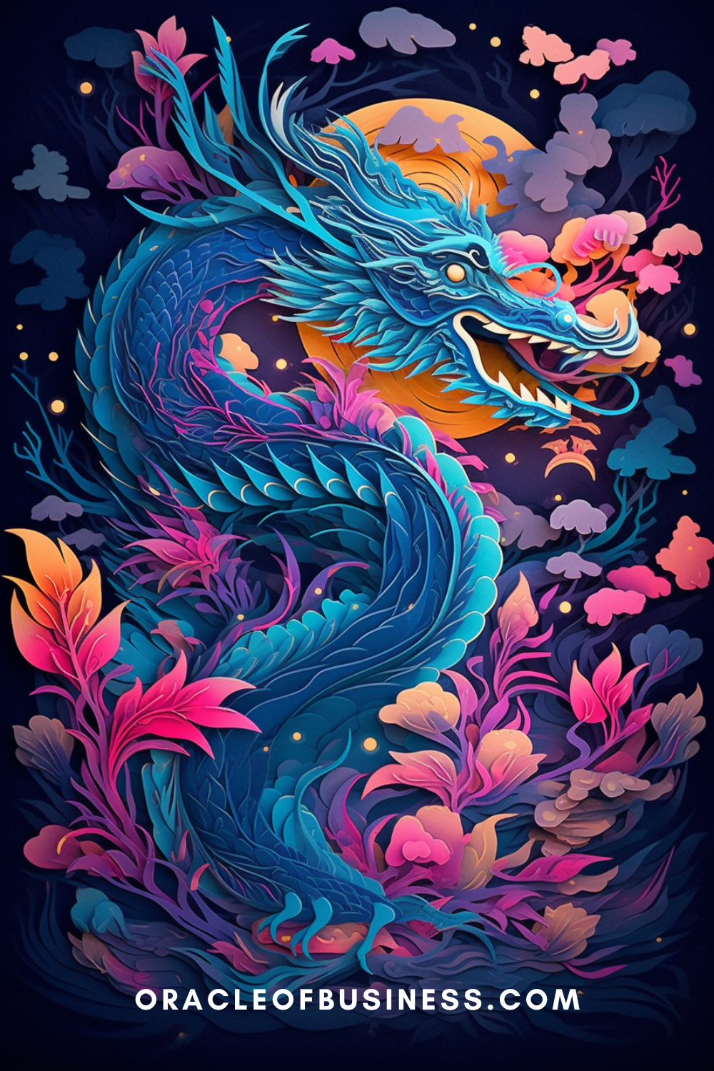 Oracle of Business: Business Advice for Small Business Owners A blue dragon with flowers in the background. Oracle of Business: Business Advice for Small Business Owners A blue dragon with flowers in the background.