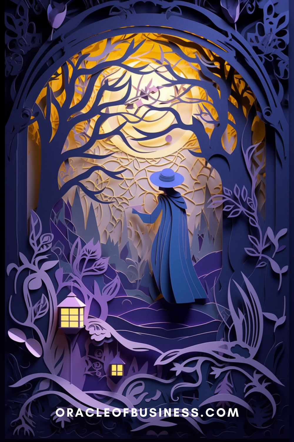 Oracle of Business: Business Advice for Small Business Owners A paper cut illustration of a woman in a dark forest. Oracle of Business: Business Advice for Small Business Owners A paper cut illustration of a woman in a dark forest.