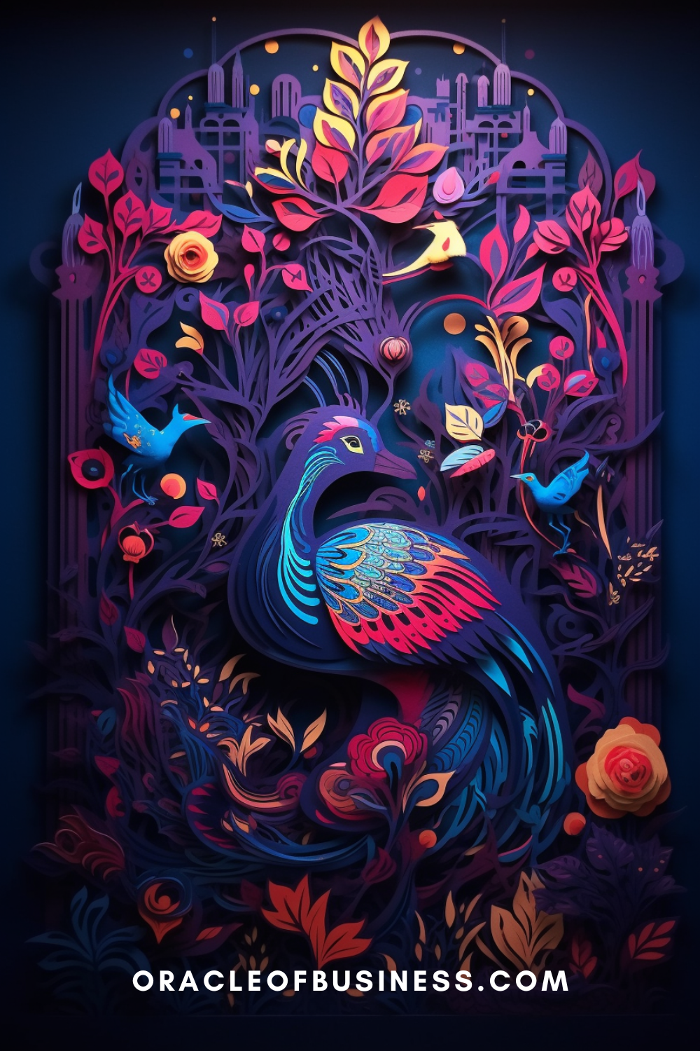 Oracle of Business: Business Advice for Small Business Owners An image of a peacock with flowers and birds in the background. Oracle of Business: Business Advice for Small Business Owners An image of a peacock with flowers and birds in the background.