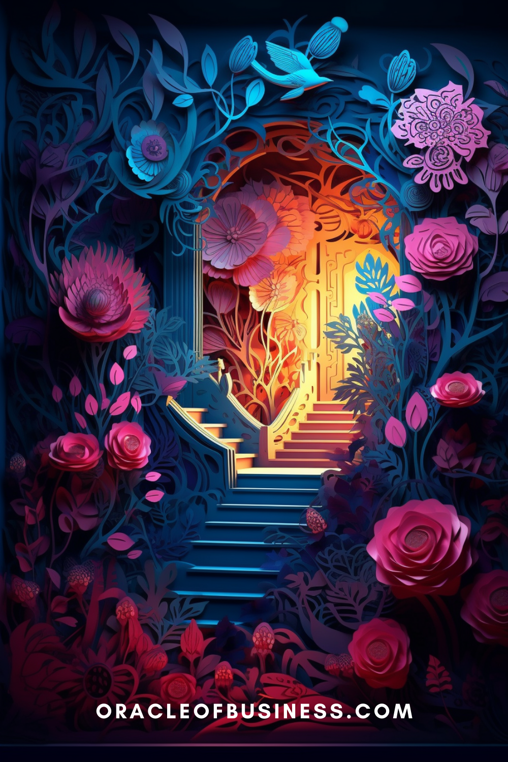 Oracle of Business: Business Advice for Small Business Owners Oracle business com – a paper cut out of flowers and a staircase. Oracle of Business: Business Advice for Small Business Owners Oracle business com - a paper cut out of flowers and a staircase.