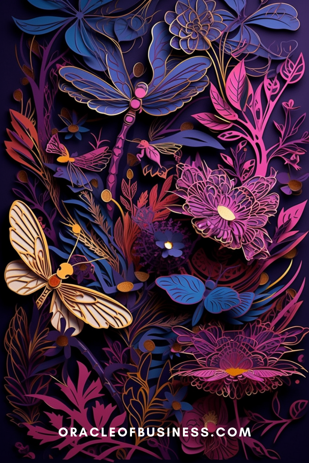 Oracle of Business: Business Advice for Small Business Owners The cover of a book about dragonflies and flowers. Oracle of Business: Business Advice for Small Business Owners The cover of a book about dragonflies and flowers.