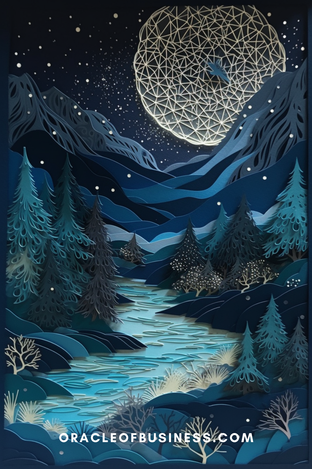 Oracle of Business: Business Advice for Small Business Owners A poster with a moon in the sky and a river in the background. Oracle of Business: Business Advice for Small Business Owners A poster with a moon in the sky and a river in the background.