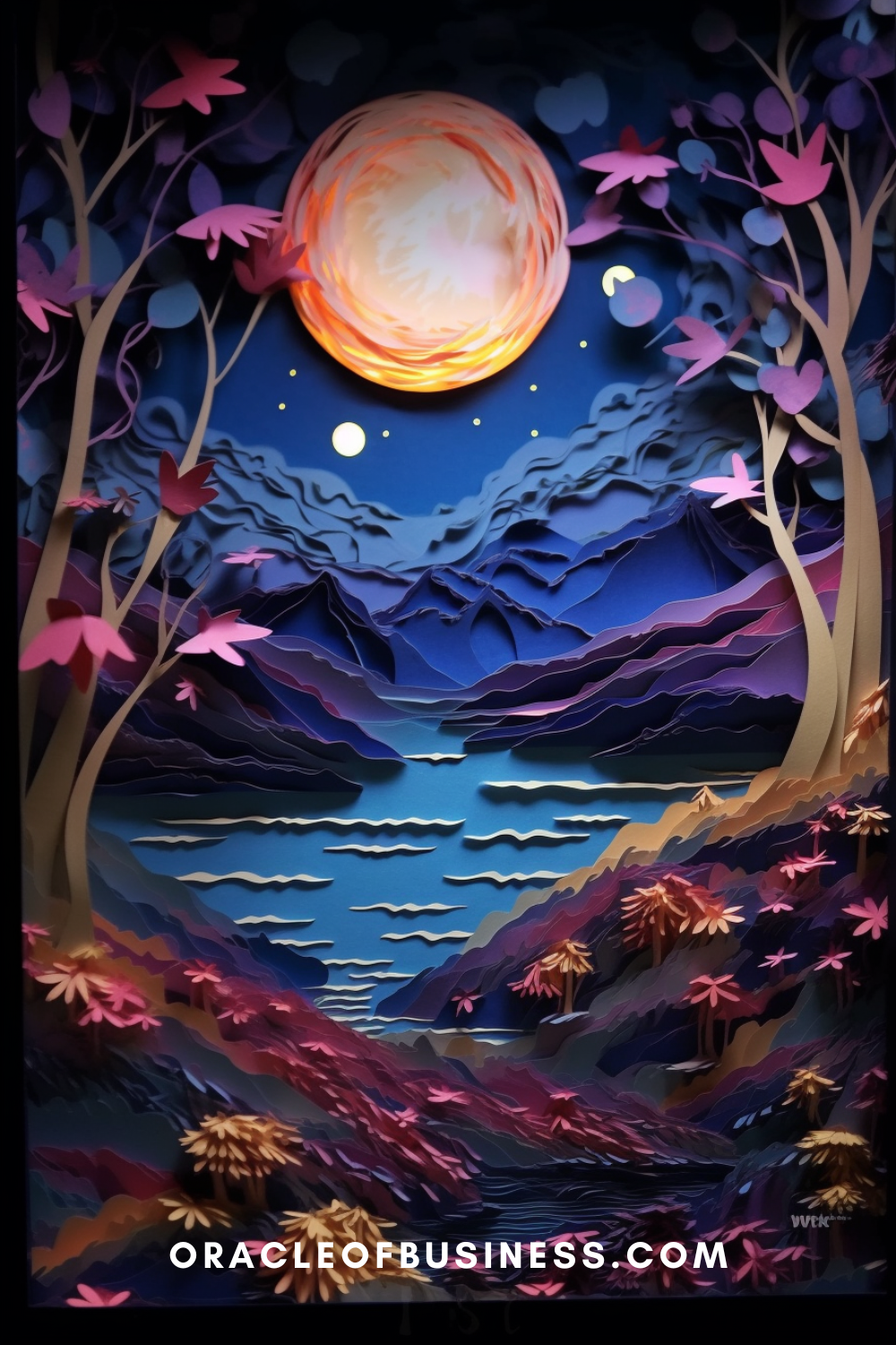 Oracle of Business: Business Advice for Small Business Owners A piece of paper art with a full moon in the sky. Oracle of Business: Business Advice for Small Business Owners A piece of paper art with a full moon in the sky.