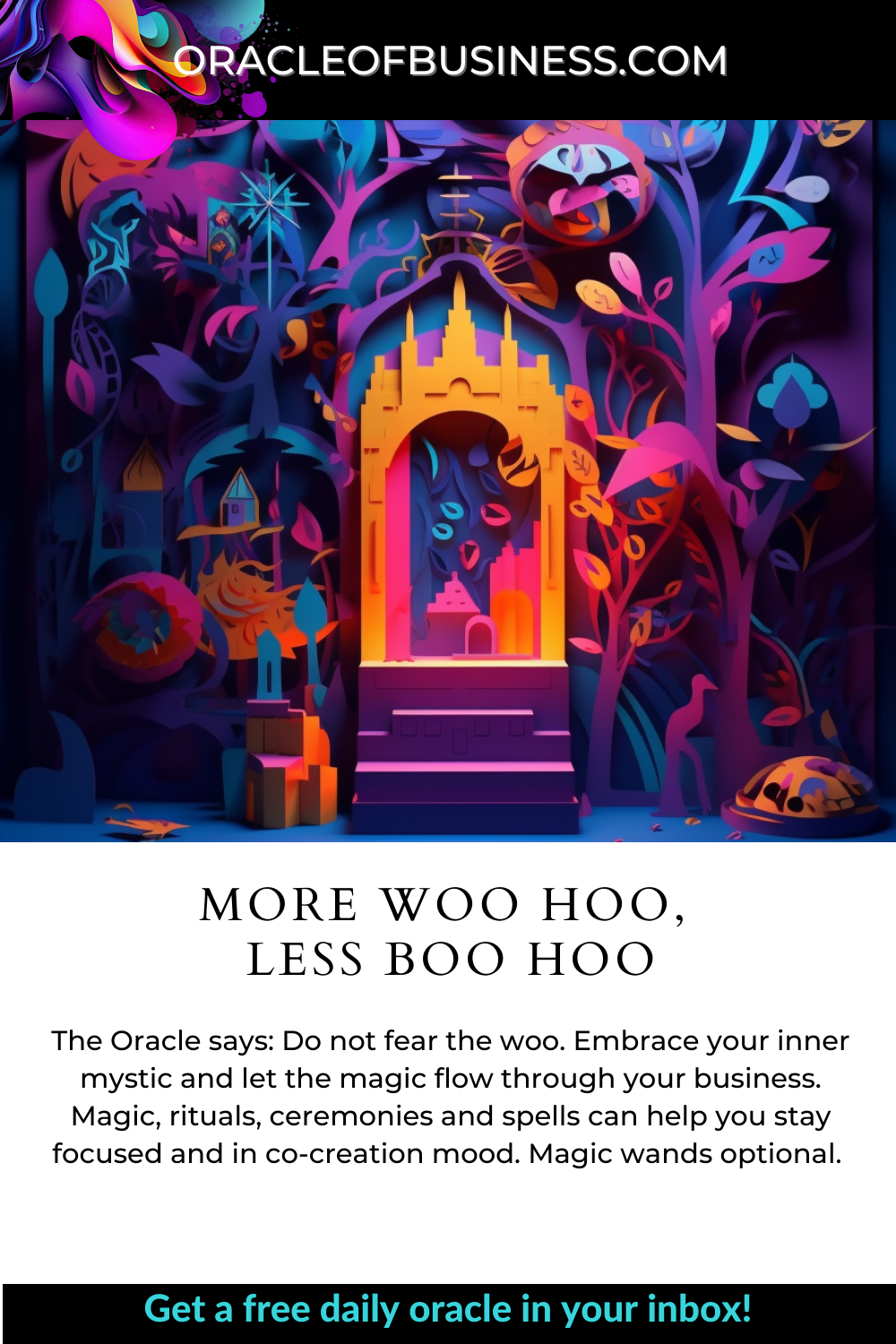 Oracle of Business: Business Advice for Small Business Owners Oracle of business more woo hoo less boo hoo. Oracle of Business: Business Advice for Small Business Owners Oracle of business more woo hoo less boo hoo.