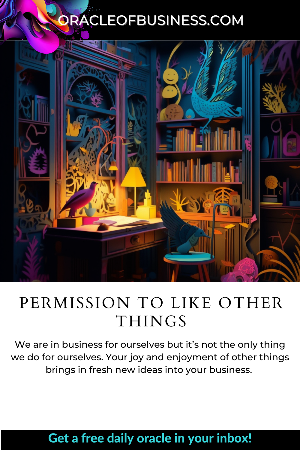 Oracle of Business: Business Advice for Small Business Owners Persuasion to like other things. Oracle of Business: Business Advice for Small Business Owners Persuasion to like other things.
