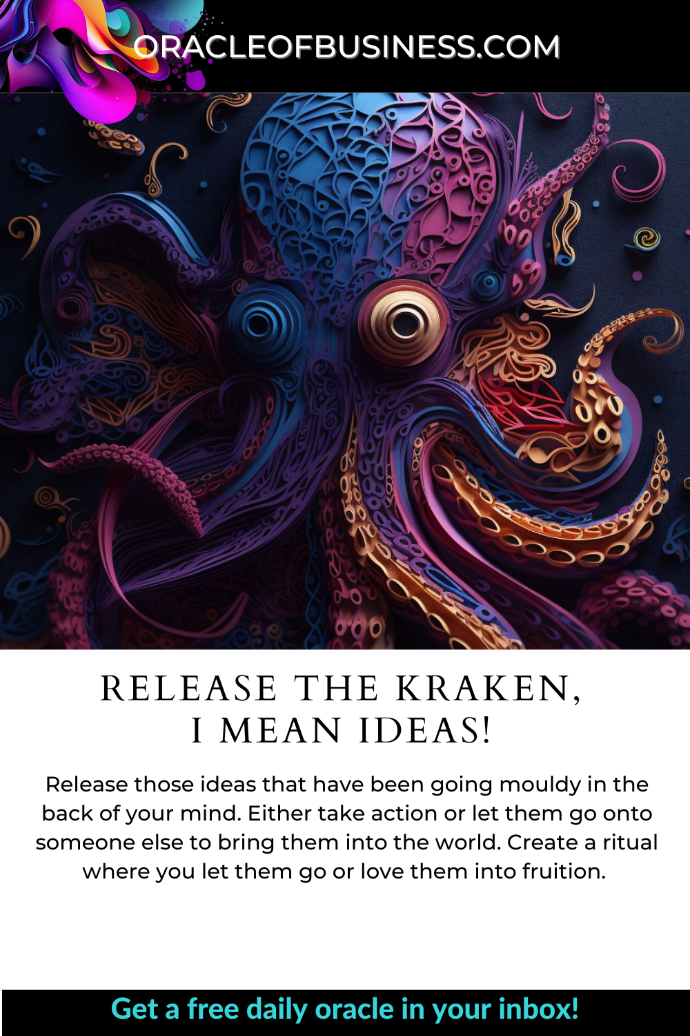 Oracle of Business: Business Advice for Small Business Owners Oracle of business release the kraken, i mean ideas. Oracle of Business: Business Advice for Small Business Owners Oracle of business release the kraken, i mean ideas.