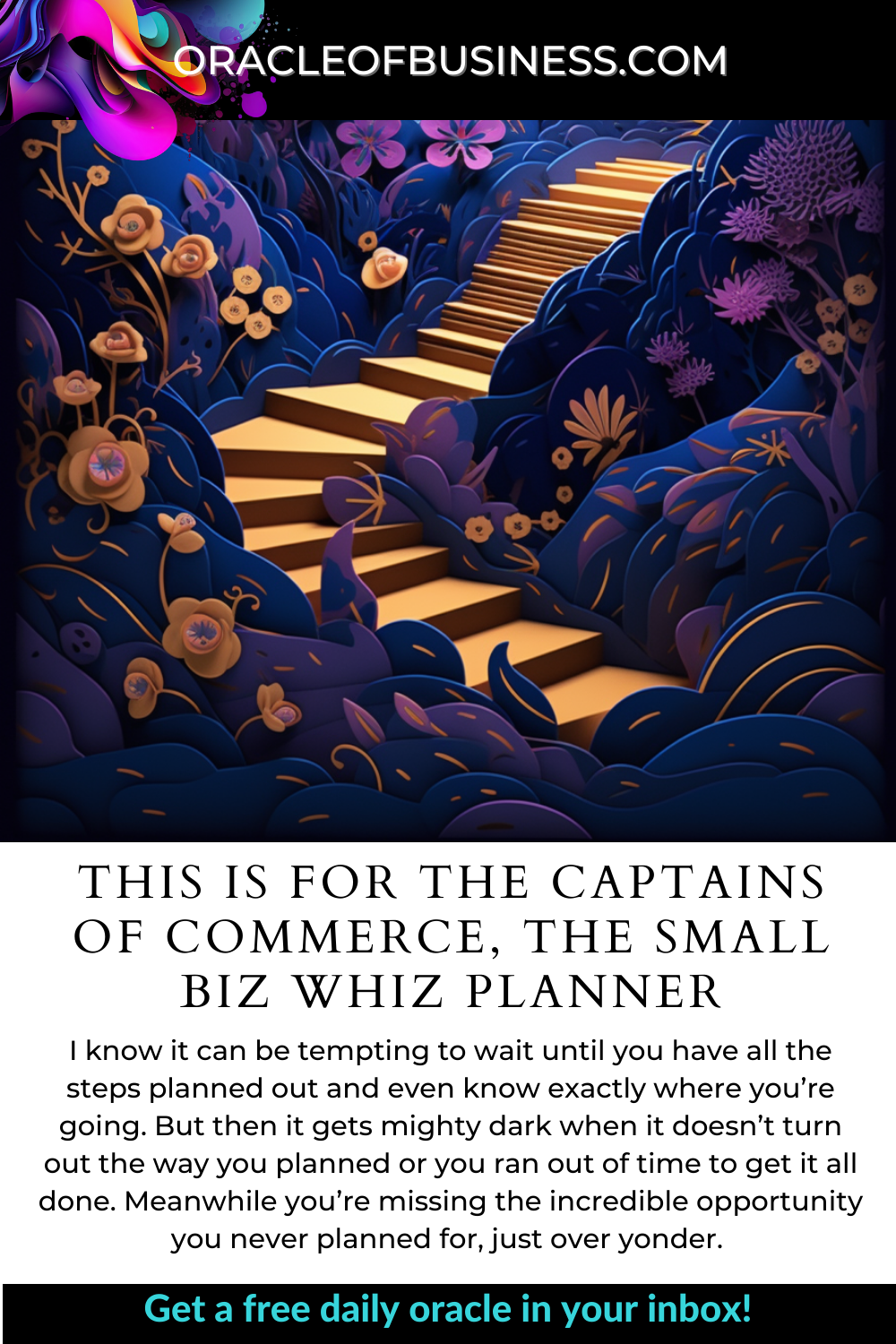 Oracle of Business: Business Advice for Small Business Owners This is the captain of the merchant mall.