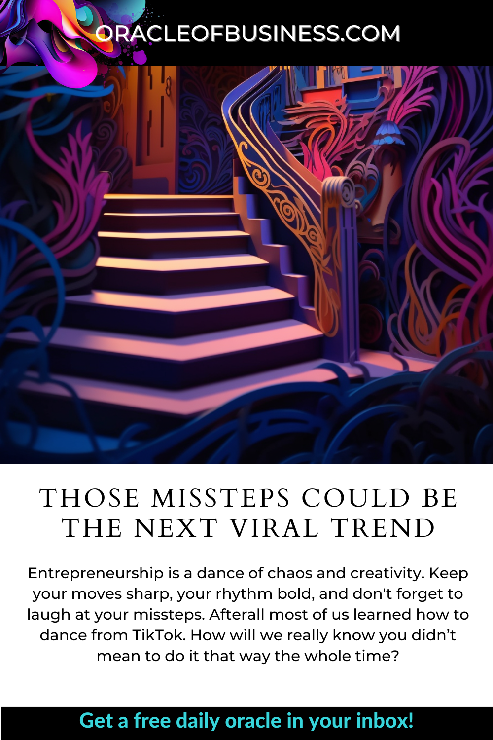 Oracle of Business: Business Advice for Small Business Owners These mistakes could be the next viral trend. Oracle of Business: Business Advice for Small Business Owners These mistakes could be the next viral trend.