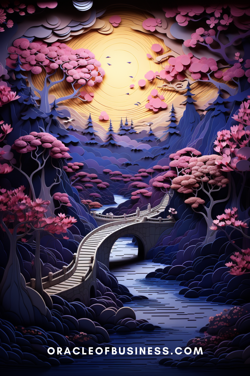 Oracle for business - origami art.