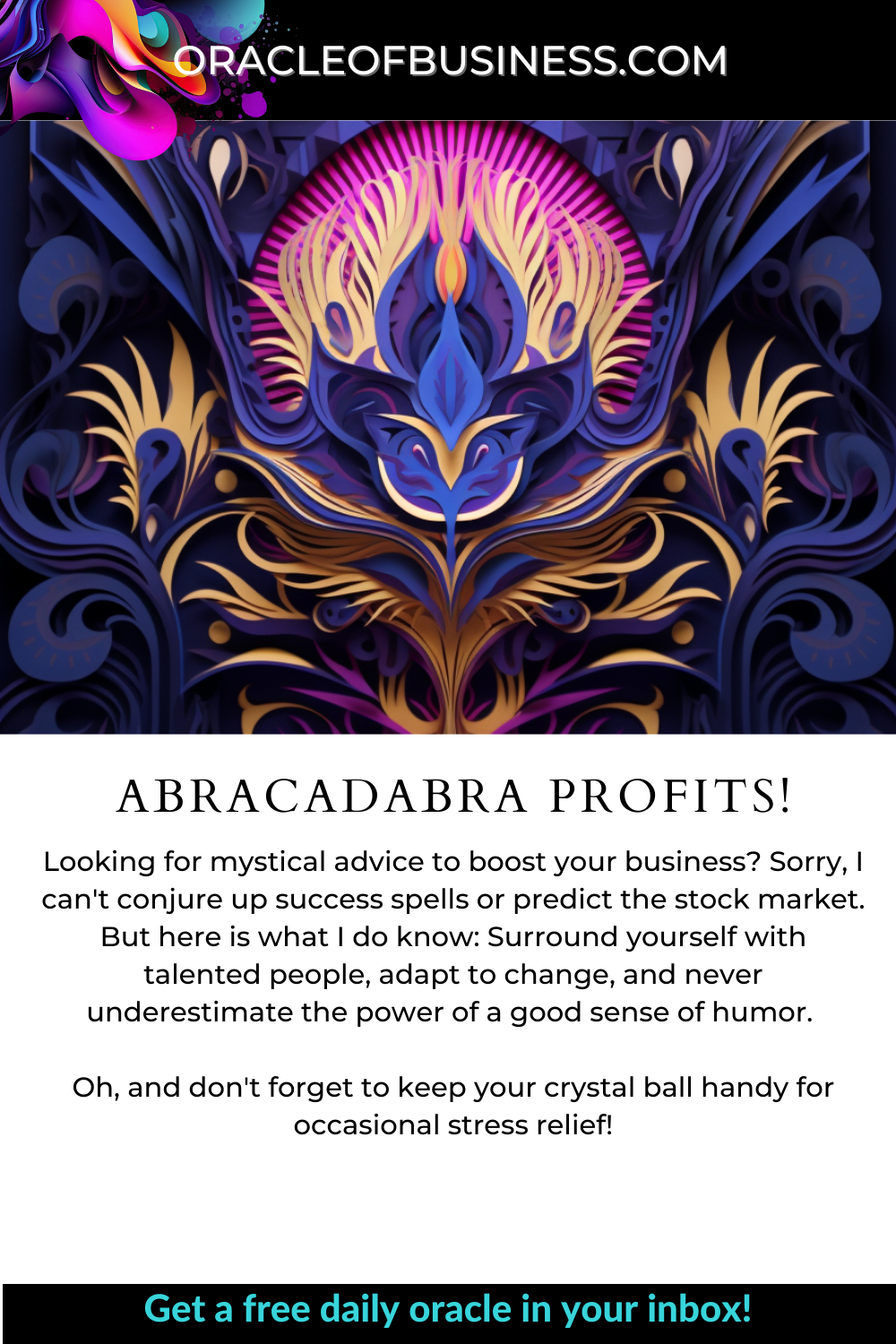 AbracadAbra Profits! Oracle of business - abracadabra profits.