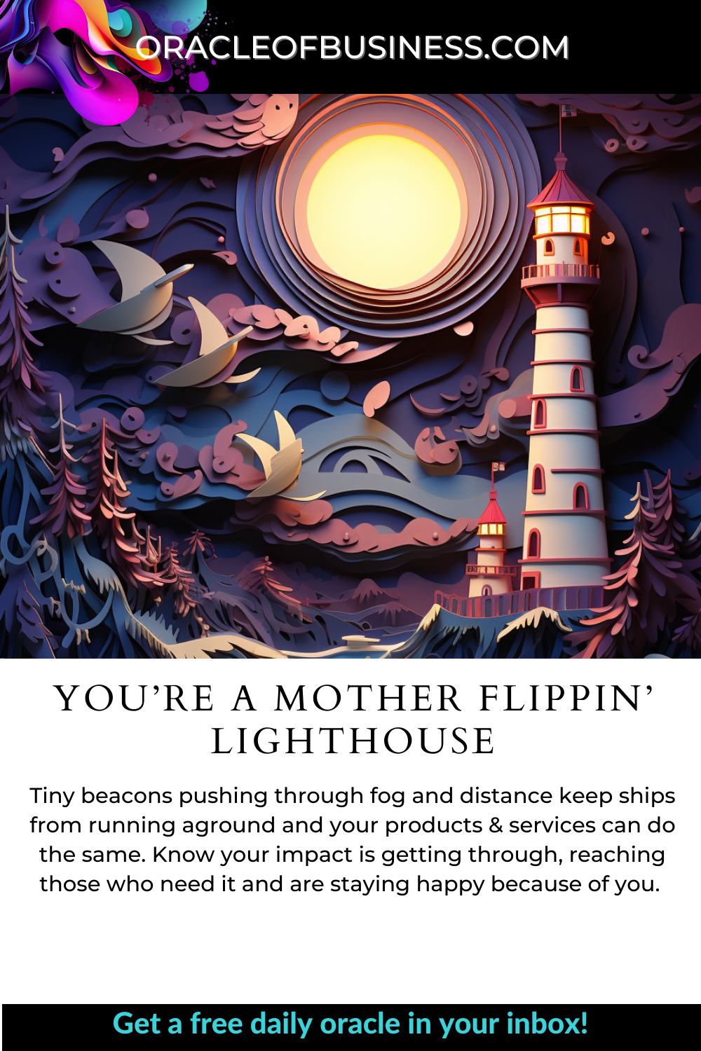 You’re a Mother Flippin’ Lighthouse You're a mother filipino lighthouse.