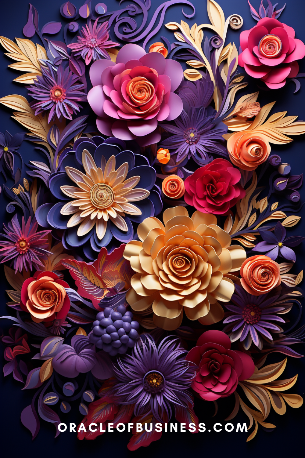 Oracle of Business: Business Advice for Small Business Owners Paper flowers with the words dracula business.