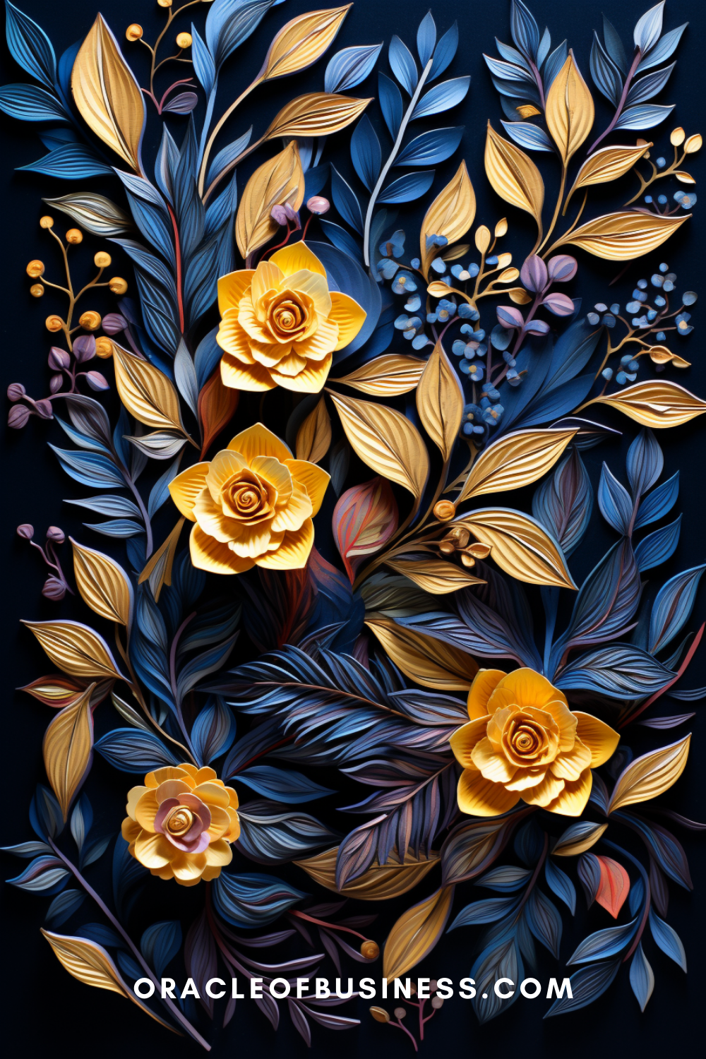 Oracle of Business: Business Advice for Small Business Owners A blue background with yellow flowers and leaves. Oracle of Business: Business Advice for Small Business Owners A blue background with yellow flowers and leaves.
