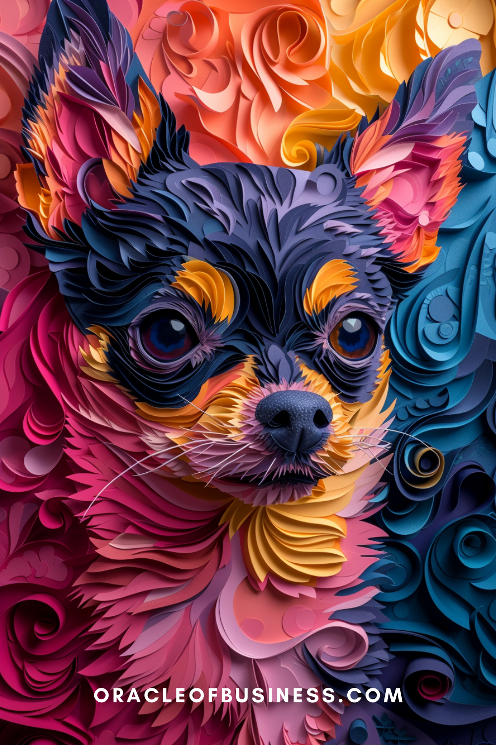 Oracle of Business: Business Advice for Small Business Owners A chihuahua with colorful swirls on its face. Oracle of Business: Business Advice for Small Business Owners A chihuahua with colorful swirls on its face.