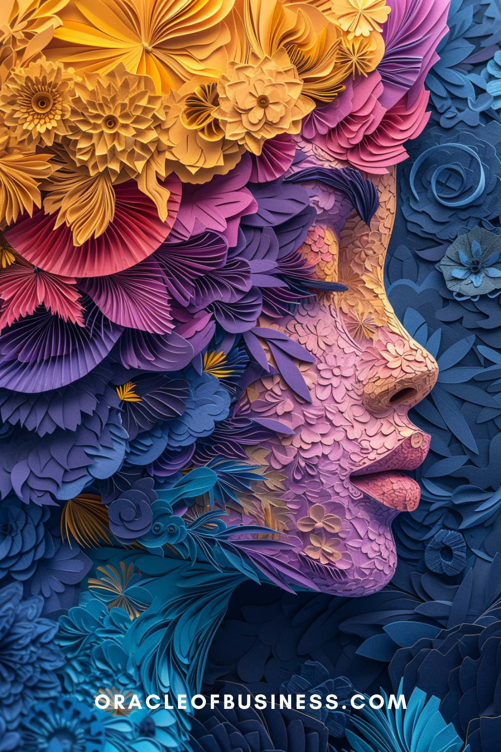 Oracle of Business: Business Advice for Small Business Owners An image of a woman with flowers on her head.