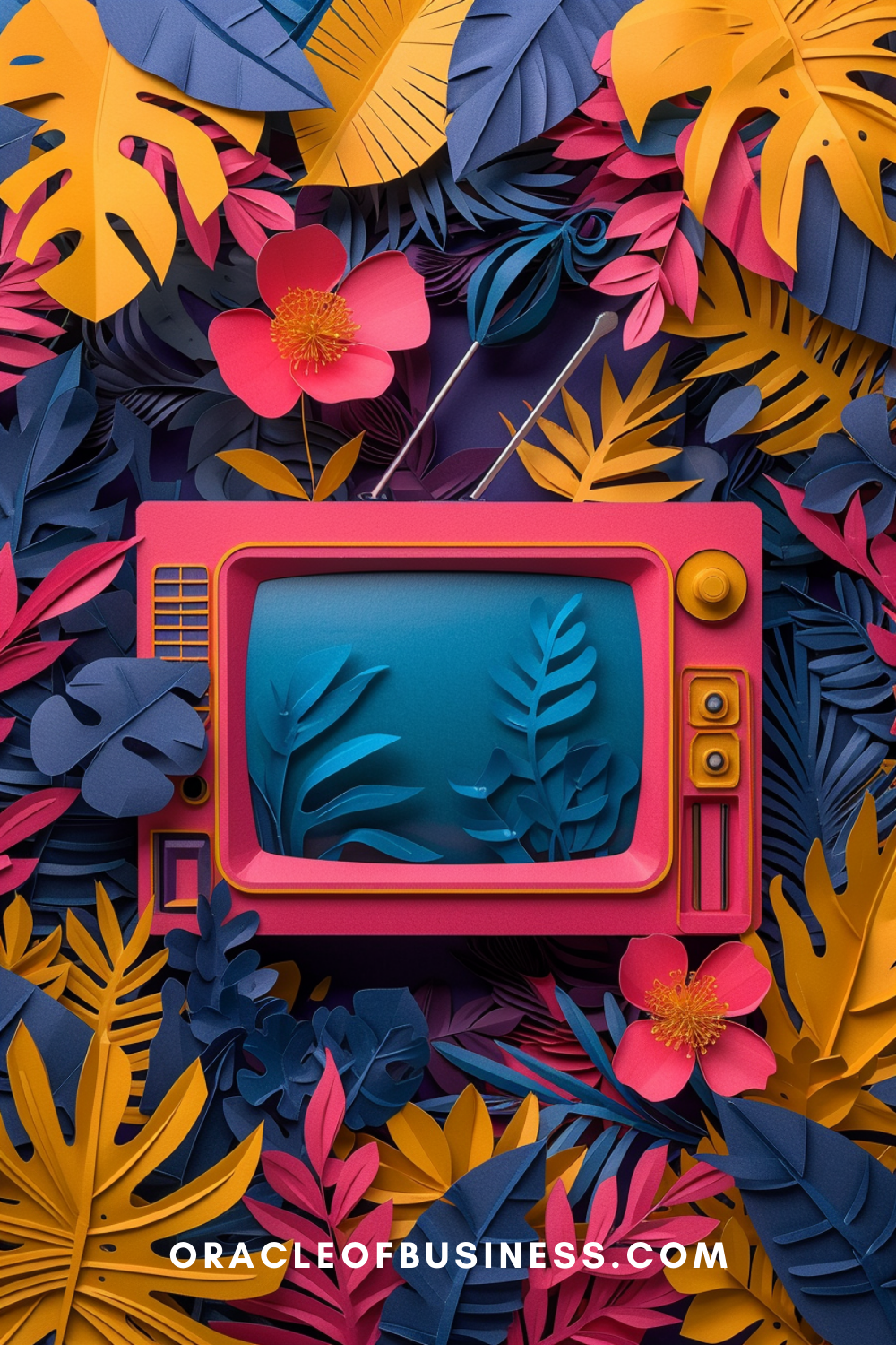 Oracle of Business: Business Advice for Small Business Owners A pink television surrounded by paper cut leaves. Oracle of Business: Business Advice for Small Business Owners A pink television surrounded by paper cut leaves.