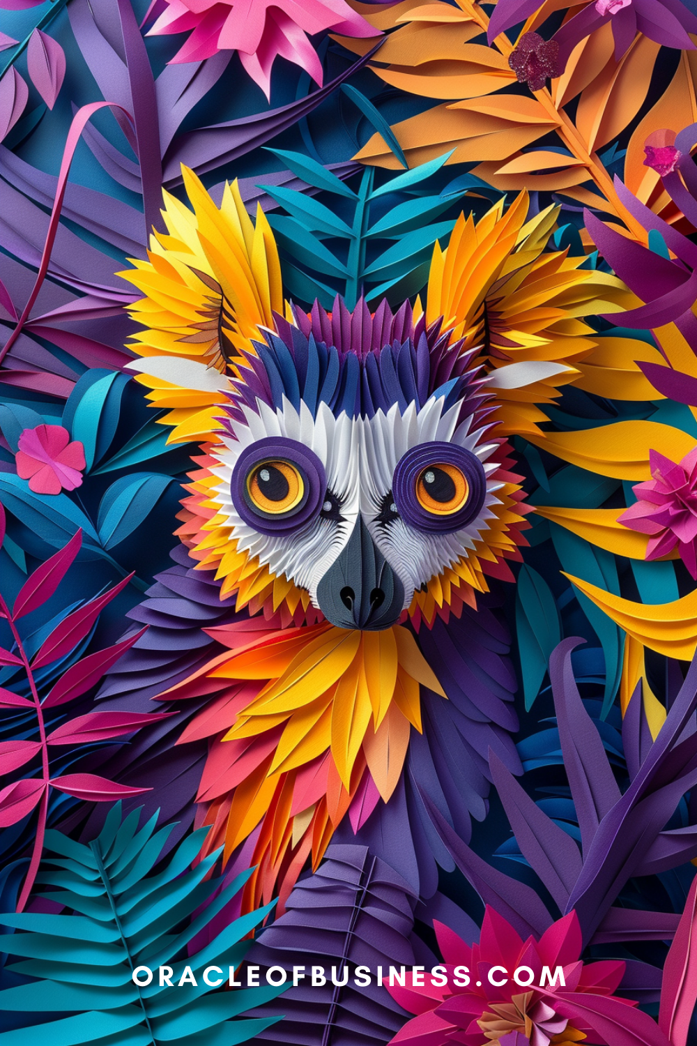 Oracle of Business: Business Advice for Small Business Owners A colorful paper cut out of a koala.
