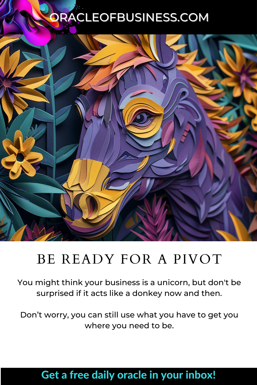 Oracle of Business: Business Advice for Small Business Owners Oracle business be ready for a pivot. Oracle of Business: Business Advice for Small Business Owners Oracle business be ready for a pivot.