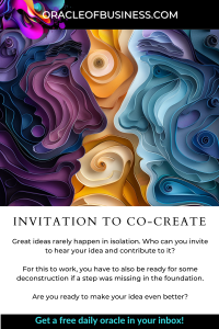 Oracle of Business: Business Advice for Small Business Owners Colorful, abstract swirling design with text overlay advertising a collaborative opportunity and a free daily oracle offer from oracleofbusiness.com. Oracle of Business: Business Advice for Small Business Owners Colorful, abstract swirling design with text overlay advertising a collaborative opportunity and a free daily oracle offer from oracleofbusiness.com.