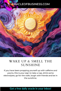 Oracle of Business: Business Advice for Small Business Owners Colorful abstract artwork featuring concentric, floral-like patterns and textures with a yellow circle at the center, captioned with a motivational message about relaxation and friendship. Oracle of Business: Business Advice for Small Business Owners Colorful abstract artwork featuring concentric, floral-like patterns and textures with a yellow circle at the center, captioned with a motivational message about relaxation and friendship.